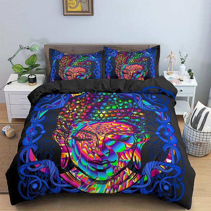 Psychedelic Buddha duvet cover