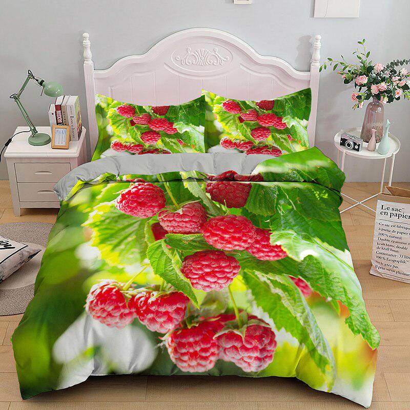 Raspberry duvet cover