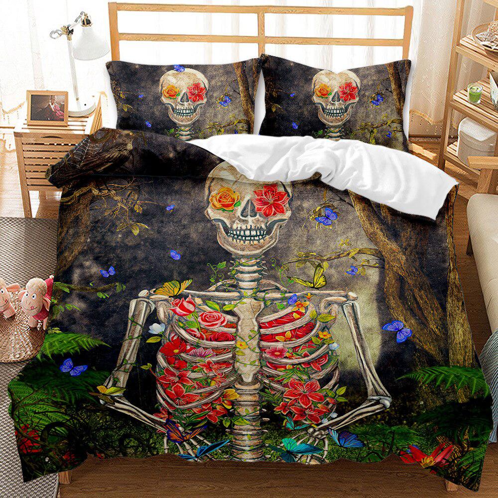 Romantic skeleton duvet cover