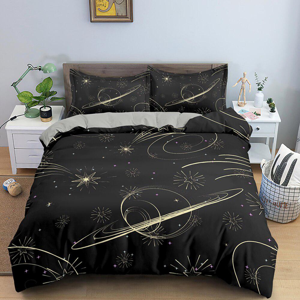 Saturn pattern duvet cover