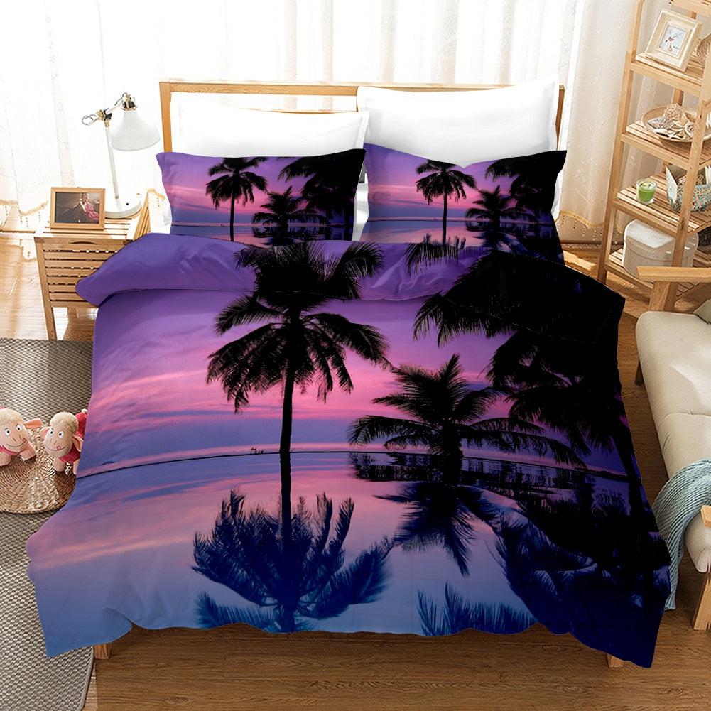 Sea palm duvet cover