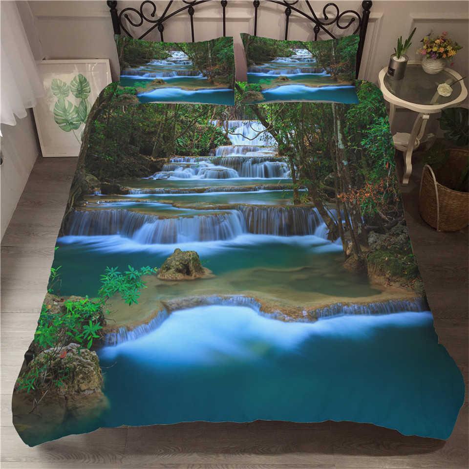Soothing tropical duvet cover