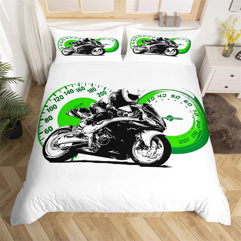 Speed motorcycle duvet cover