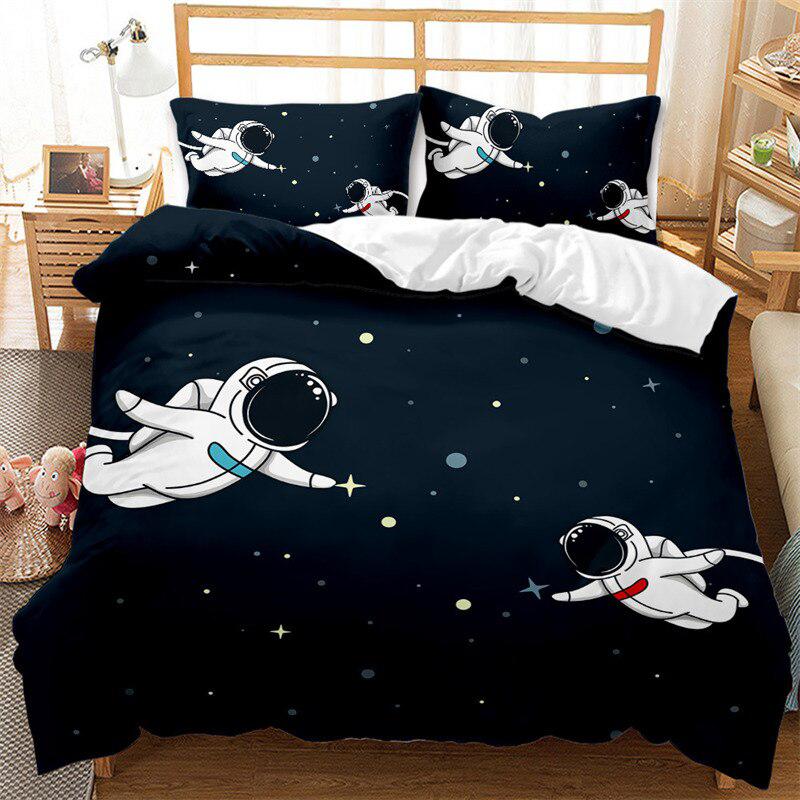 Star astronaut duvet cover