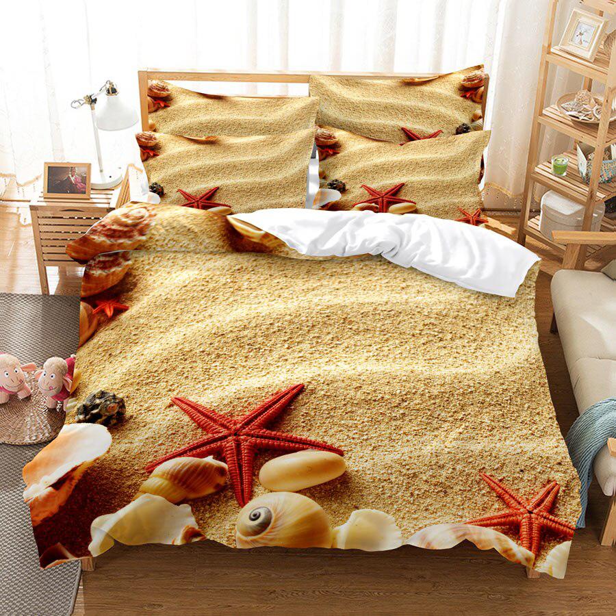 Star from seafood duvet cover