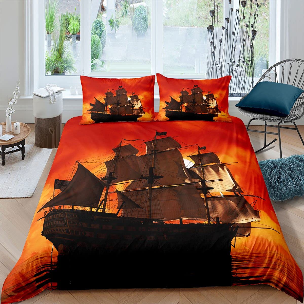 Sun Pirate Duvet Cover