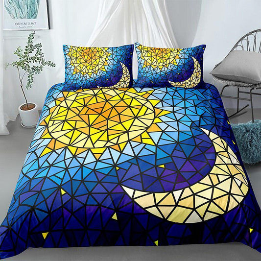 Sun space duvet cover