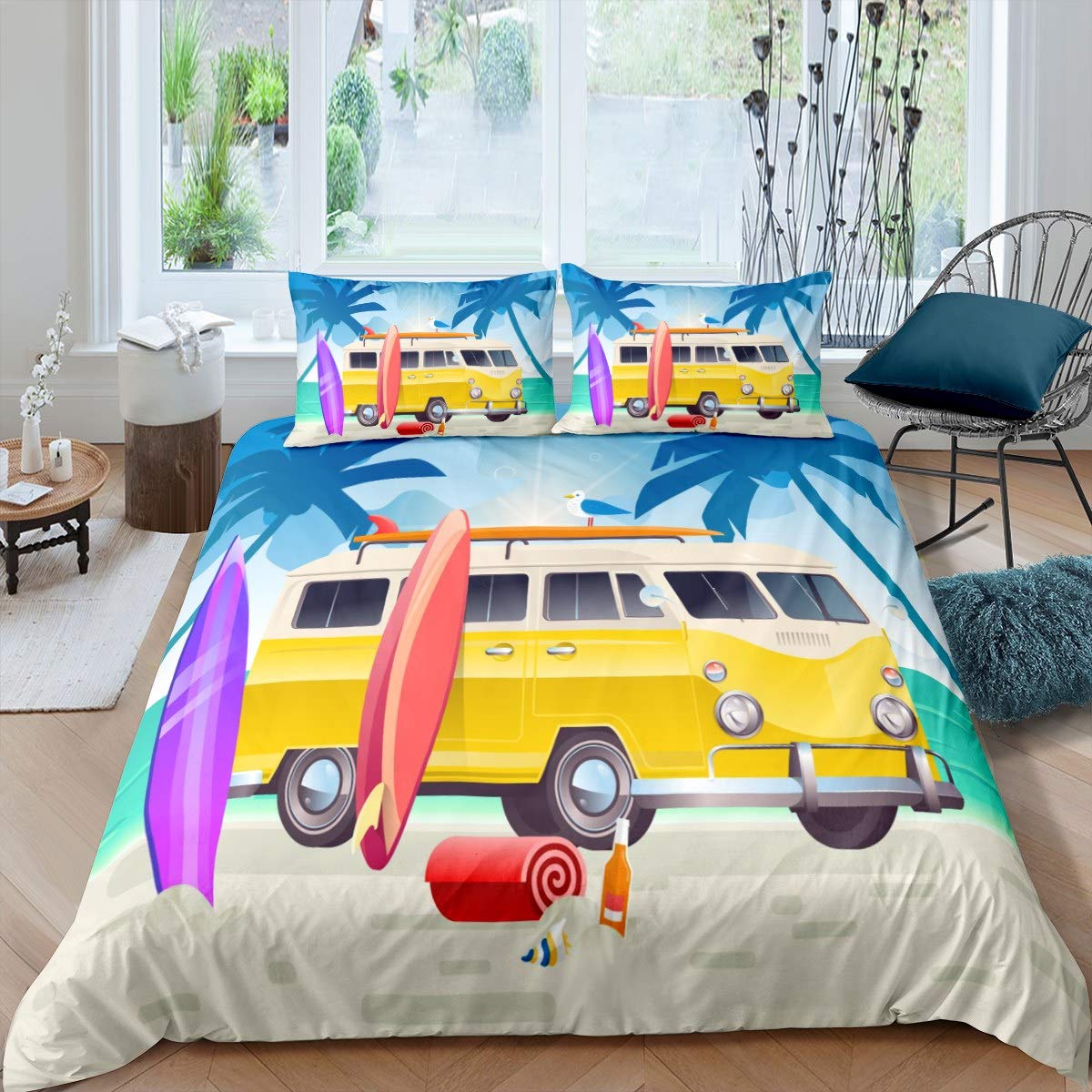 Surf van duvet cover