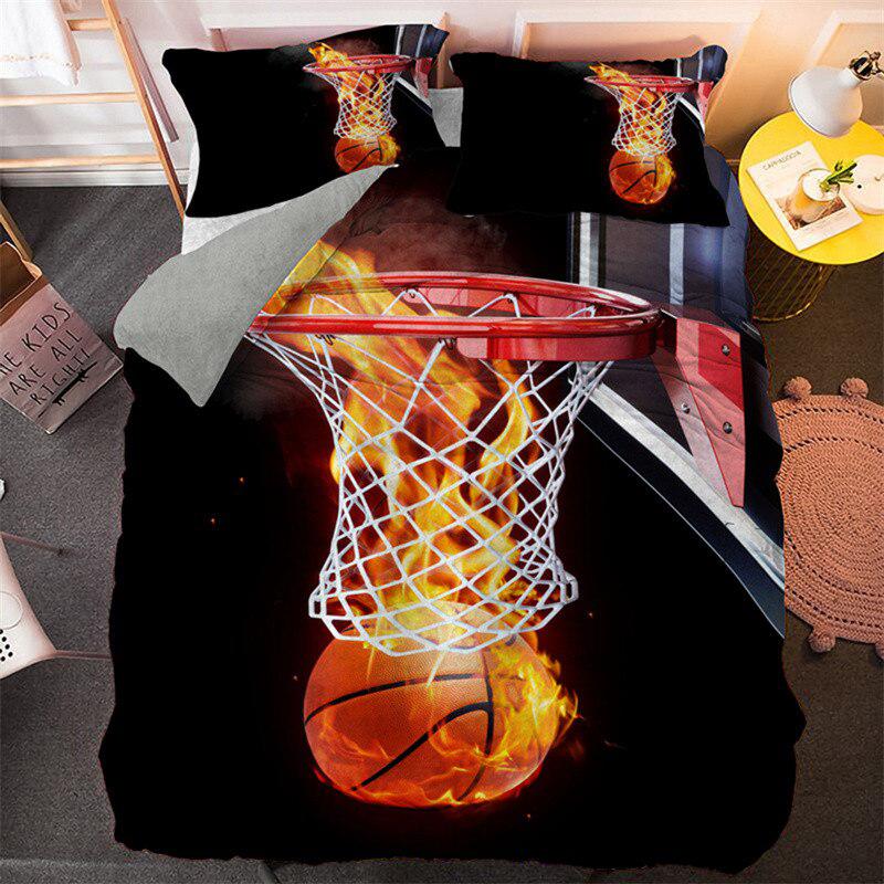 Three -point Basketball Duvet Cover