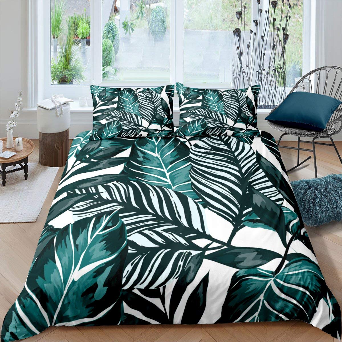 Tropical duvet cover painting