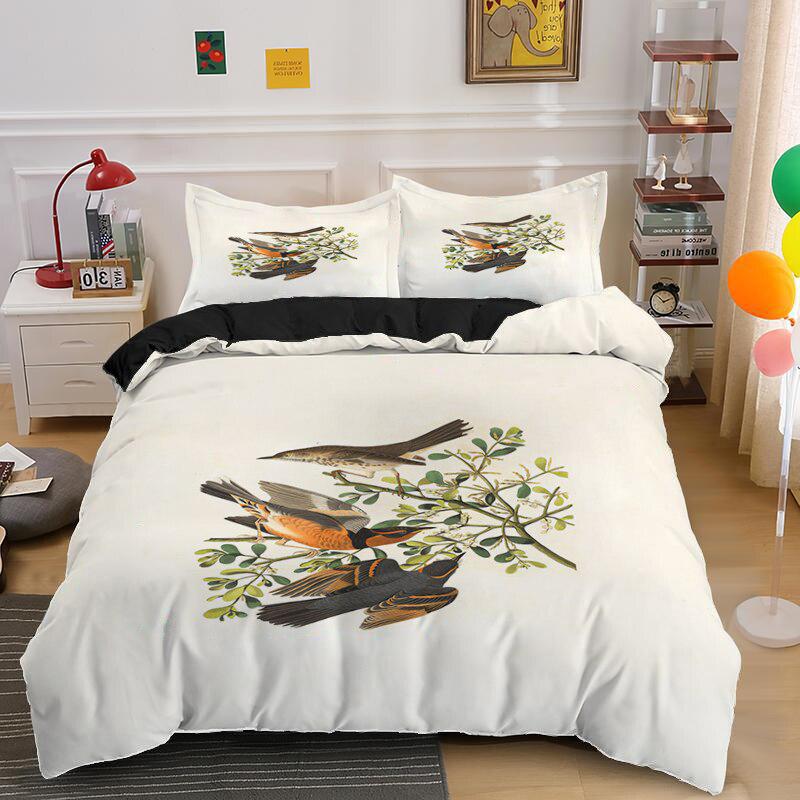 White bird duvet cover