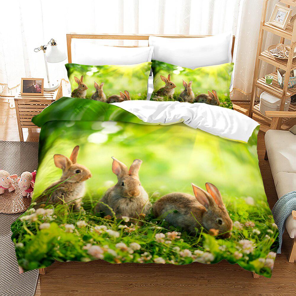 Wild rabbit duvet cover