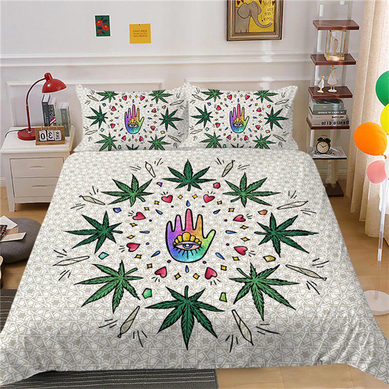 Woodstock cannabis duvet cover