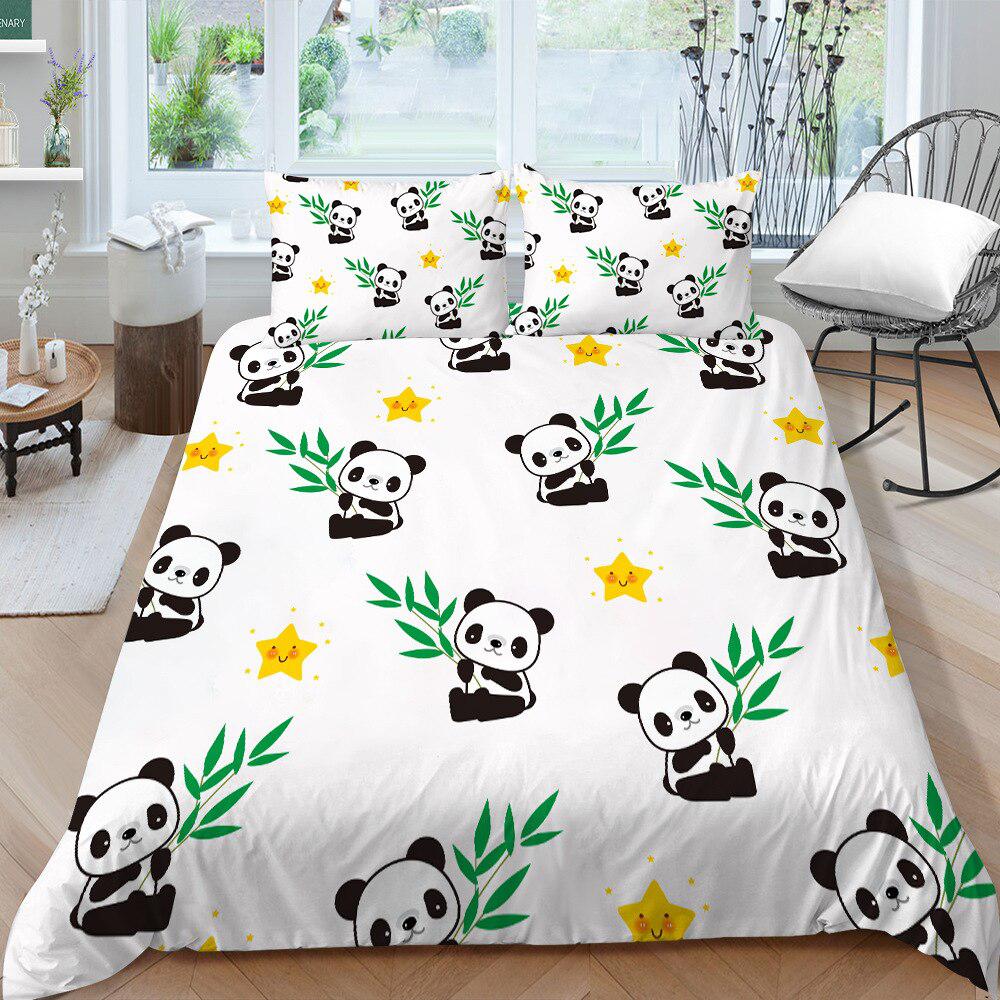 Zen panda duvet cover